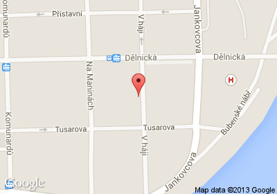 mapa - V háji 1092, Praha 7, 170 00