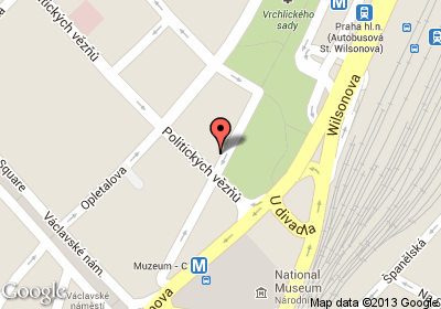 mapa - Washingtonova 1599/17, Praha 1, 110 00